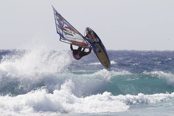 Tweaked air from Koster - PWA Tenerife World Cup 2011 day two © PWA World Tour http://www.pwaworldtour.com